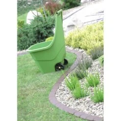 Tuinafboording Kunststof Bruin - 380 Cm -Tuin Serie Winkel 1523813557 2 600