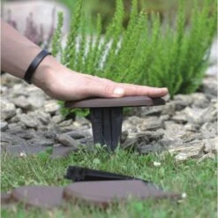 Tuinafboording Kunststof Bruin - 380 Cm -Tuin Serie Winkel 1523813558 4 600