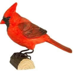 Rode Kardinaal In Lindenhout - Handgemaakt