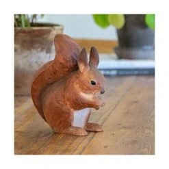 Rode Eekhoorn In Lindenhout - Handgemaakt -Tuin Serie Winkel 1611328813 2 600