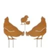 Tuinsteker Kip Roest - Set Van 3 Stuks -Tuin Serie Winkel 1650445970 1 600
