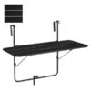 Balkontafel Zwart - 88 × 51,5 × 67 Cm -Tuin Serie Winkel balkontafel zwart 88x515x67 cm 1655809450 1 600