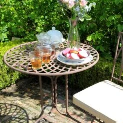 ESSCHERT DESIGN Bistrotafel Elegant - Metaal Ø 70 Cm -Tuin Serie Winkel bistrotafel elegant metaal 1519641728 2 600