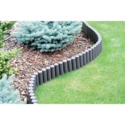 Borderrand Palissade Grijs - Ca. 270 Cm - Set Van 10 Stuks -Tuin Serie Winkel borderrand palissade grijs 27 m 1676300076 1 600