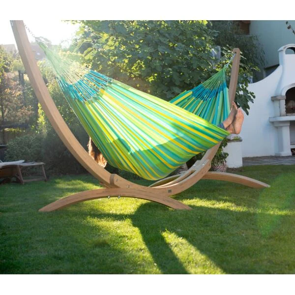 Tweepersoonshangmat Brisa outdoor - limoengroen LA SIESTA Tweepersoonshangmat Brisa Outdoor - Limoengroen -Tuin Serie Winkel brisa lime double classic hammock outdoor 1609770124 224 600