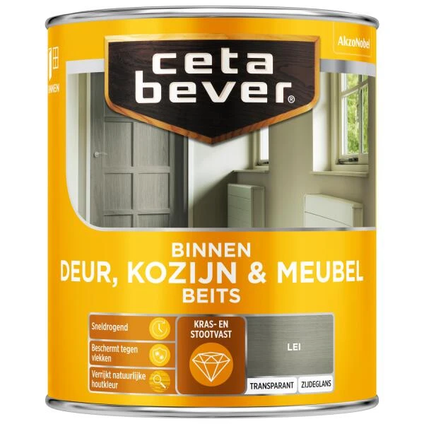 Cetabever Binnenbeits Deur, Kozijn & Meubel Transparant Zijdeglans, Lei - 750 Ml -Tuin Serie Winkel cetabever binnenbeits deur kozijn meubel transparant zijdeglans lei 750 ml 1602055982 38 600