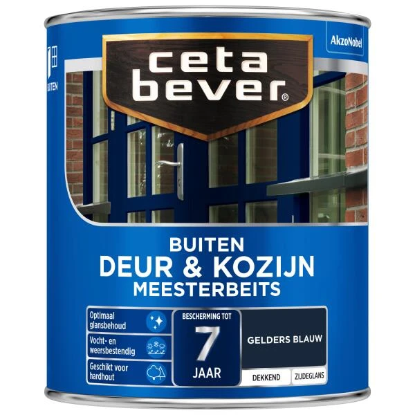 Cetabever Meesterbeits Deur & Kozijn Dekkend, Gelders Blauw - 750 Ml -Tuin Serie Winkel cetabever meesterbeits deur kozijn dekkend gelders blauw 750 ml 1602055982 63 600