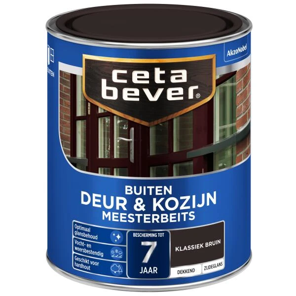Cetabever Meesterbeits Deur & Kozijn Dekkend, Klassiek Bruin - 750 Ml -Tuin Serie Winkel cetabever meesterbeits deur kozijn dekkend klassiek bruin 750 ml 1602055982 55 600