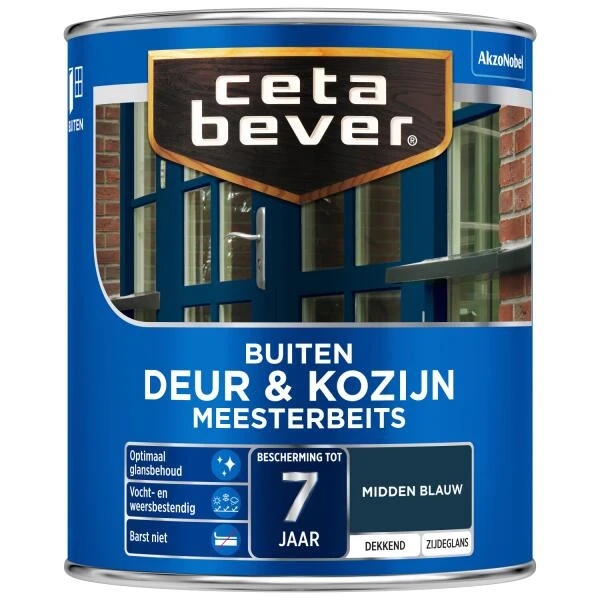 Cetabever Meesterbeits Deur & Kozijn Dekkend, Midden Blauw - 750 Ml -Tuin Serie Winkel cetabever meesterbeits deur kozijn dekkend midden blauw 750 ml 1602055982 64 600