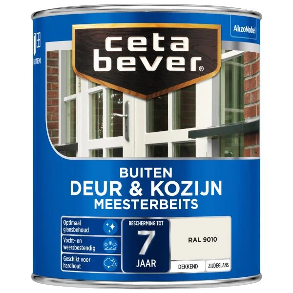 Cetabever Meesterbeits Deur & Kozijn Dekkend, Ral 9010 - 750 Ml -Tuin Serie Winkel cetabever meesterbeits deur kozijn dekkend ral 9010 750 ml 1602055982 61 600