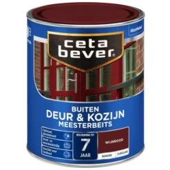 Cetabever Meesterbeits Deur & Kozijn Dekkend, Wijnrood - 750 Ml