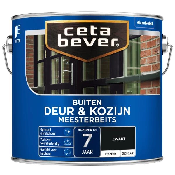 Cetabever Meesterbeits Deur & Kozijn dekkend, zwart - 2,5 l Cetabever Meesterbeits Deur & Kozijn Dekkend, Zwart - 2,5 L -Tuin Serie Winkel cetabever meesterbeits deur kozijn dekkend zwart 25 l 1602055982 74 600