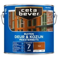 Cetabever Meesterbeits Deur & Kozijn Transparant Glans, Teak - 2,5 L