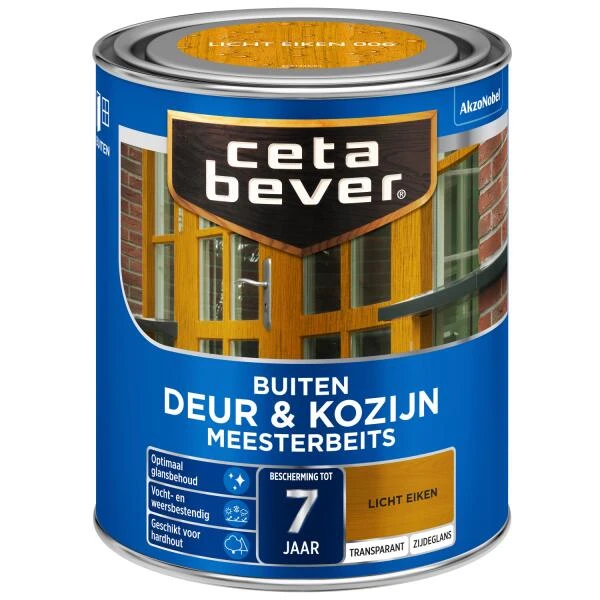 Cetabever Meesterbeits Deur & Kozijn Transparant Zijdeglans, Licht Eiken - 750 Ml -Tuin Serie Winkel cetabever meesterbeits deur kozijn transparant zijdeglans licht eiken 750 ml 1602055982 89 600