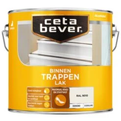 Cetabever Trappenlak Dekkend, Ral 9010 - 2,5 L