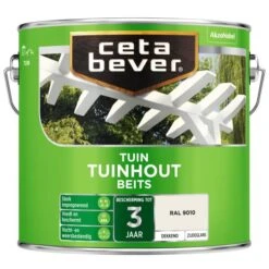 Cetabever Tuinbeits Tuinhout Dekkend, Ral 9010 - 2,5 L
