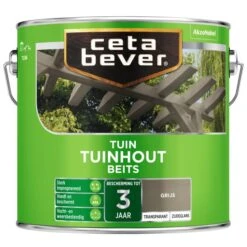 Cetabever Tuinbeits Tuinhout Transparant, Grijs (tuin 2018) - 2,5 L