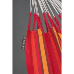 LA SIESTA Tweepersoonshangmat Currambera - Kersenrood -Tuin Serie Winkel currambera cherry cotton double classic hammock 1609770125 252 600