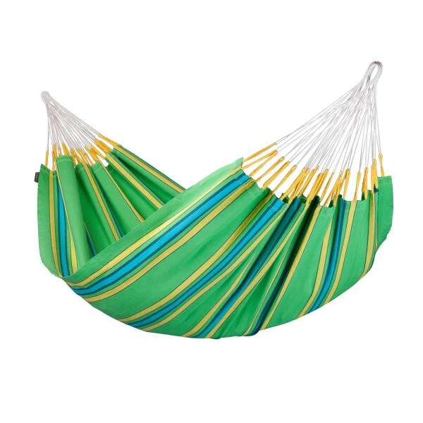 Tweepersoonshangmat Currambera - kiwi LA SIESTA Tweepersoonshangmat Currambera - Kiwi -Tuin Serie Winkel currambera kiwi cotton double classic hammock 1609770127 293 600