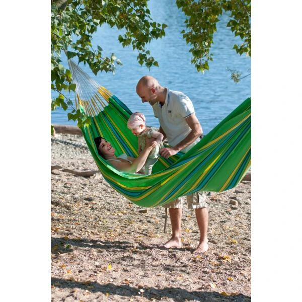 Tweepersoonshangmat Currambera - kiwi LA SIESTA Tweepersoonshangmat Currambera - Kiwi -Tuin Serie Winkel currambera kiwi cotton double classic hammock 1609770127 323 600
