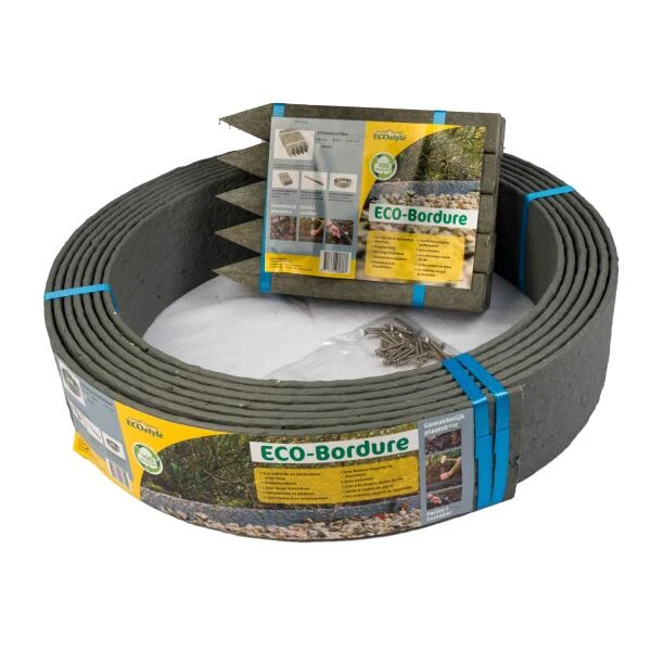 Eco-bordure All-in-ONE PAKKET 10 m × 12 cm - grijs Ecostyle Eco-bordure All-in-ONE PAKKET 10 M × 12 Cm - Grijs -Tuin Serie Winkel ecobordure 25 m x 12 cm grijs 1632146645 1 600