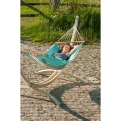 LA SIESTA Eenpersoons Spreidstok Hangmat Outdoor - Fruta Curaçao -Tuin Serie Winkel fruta curaao single spreader bar hammock outdoor 1609770129 368 600