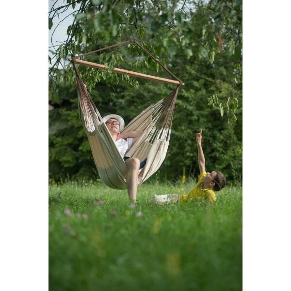 LA SIESTA Hangstoel Habana Kingsize - Nougat -Tuin Serie Winkel habana nougat organic cotton kingsize hammock chair 1609770145 612 600