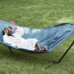 Hangmat Fatboy® Headdemock Incl. Standaard & Kussen Jeans Lichtblauw 3 Hangmat Fatboy® Headdemock Incl. Standaard & Kussen Jeans Lichtblauw -Tuin Serie Winkel hangmat fatboy set lichtblauw 1613577389 2 600