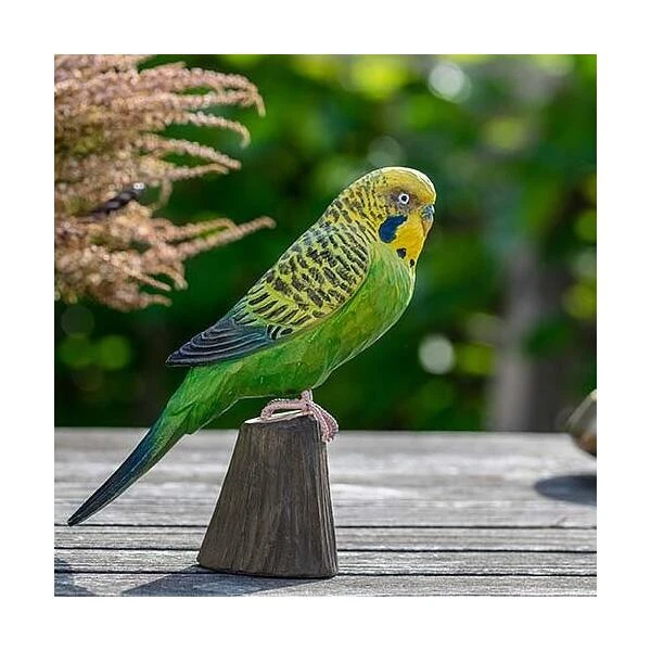 Grasparkiet in lindenhout - handgemaakt Grasparkiet In Lindenhout - Handgemaakt -Tuin Serie Winkel houten grasparkiet 1611230635 2 600