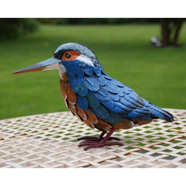 Ijsvogel In Metaal 30 × 10 × 18 Cm -Tuin Serie Winkel ijsvogel in metaal 30 x 10 x 18 cm 1501570708 2 600