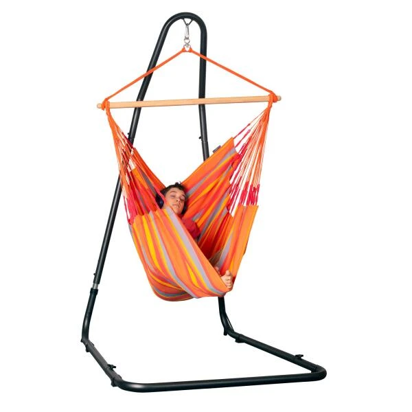 Standaard Mediterráneo voor hangstoel Comfort LA SIESTA Standaard Mediterráneo Voor Hangstoel Comfort -Tuin Serie Winkel mediterrneo anthracite powder coated steel stand for comfort hammock chairs 1609770156 807 600