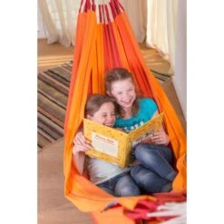 LA SIESTA Eénpersoonshangmat Orquídea - Vulkaanrood -Tuin Serie Winkel orqudea volcano cotton single classic hammock 1609770116 44 600