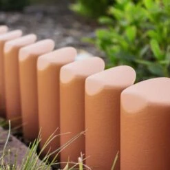 Tuinafboording Terracotta 2,5 M - Set Van 10 Stuks -Tuin Serie Winkel palissade afboording 25m 1484062290 2 600