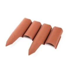 Tuinafboording Terracotta 2,5 M - Set Van 10 Stuks -Tuin Serie Winkel palissade afboording 25m 1484062290 5 600