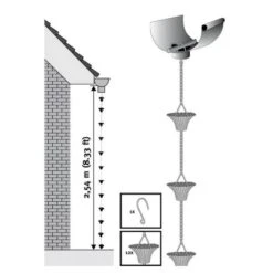 ESSCHERT DESIGN Regenketting Verkoperd Met 12 Emmertjes -Tuin Serie Winkel regenketting verkoperd 1507400850 3 600