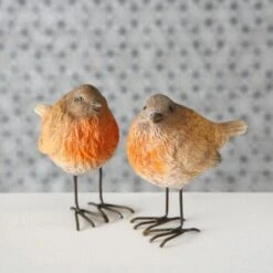 Roodborstje Tuinbeeld - Set Van 2 Stuks -Tuin Serie Winkel roodborstje tuinbeeld 1617026341 3 600