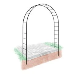 Rozenboog London 230 × 240 × 40 Cm - Zwart -Tuin Serie Winkel rozenboog london zwart 1648033918 4 600