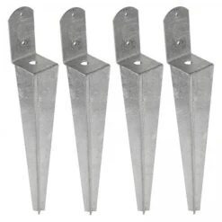 Rozenboogankers Gegalvaniseerd 38 Cm - Set Van 4 Stuks