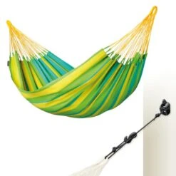 LA SIESTA Eénpersoonshangmat Sonrisa Outdoor - Limoengroen -Tuin Serie Winkel sonrisa lime eenpersoons klassieke hangmat outdoor 1609769991 13 600