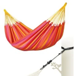 LA SIESTA Eénpersoonshangmat Sonrisa Outdoor - Mandarijn -Tuin Serie Winkel sonrisa mandarine single classic hammock outdoor 1609770115 13 600