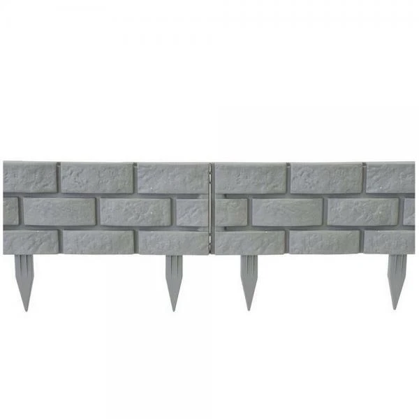 Tuinboord baksteenmotief - ca. 170 cm - set van 4 stuks Tuinboord Baksteenmotief - Ca. 170 Cm - Set Van 4 Stuks -Tuin Serie Winkel tuinafboording koppelbaar kunststof 1484061288 2 600