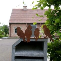 Vogels Op Een Rij - Decoroest -Tuin Serie Winkel vogels op een rij tuindecoratie 1526290855 3 600